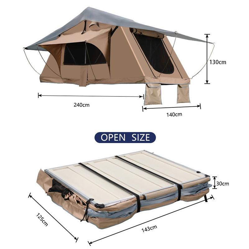 Plaid Double-Layer Tent