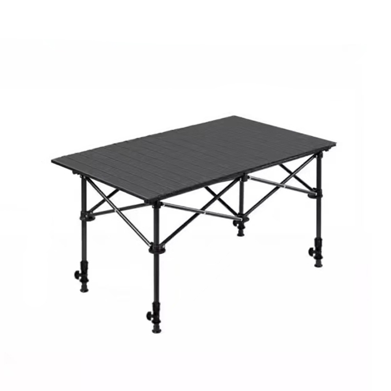 Wood Grain Lifting Camping Roll Table