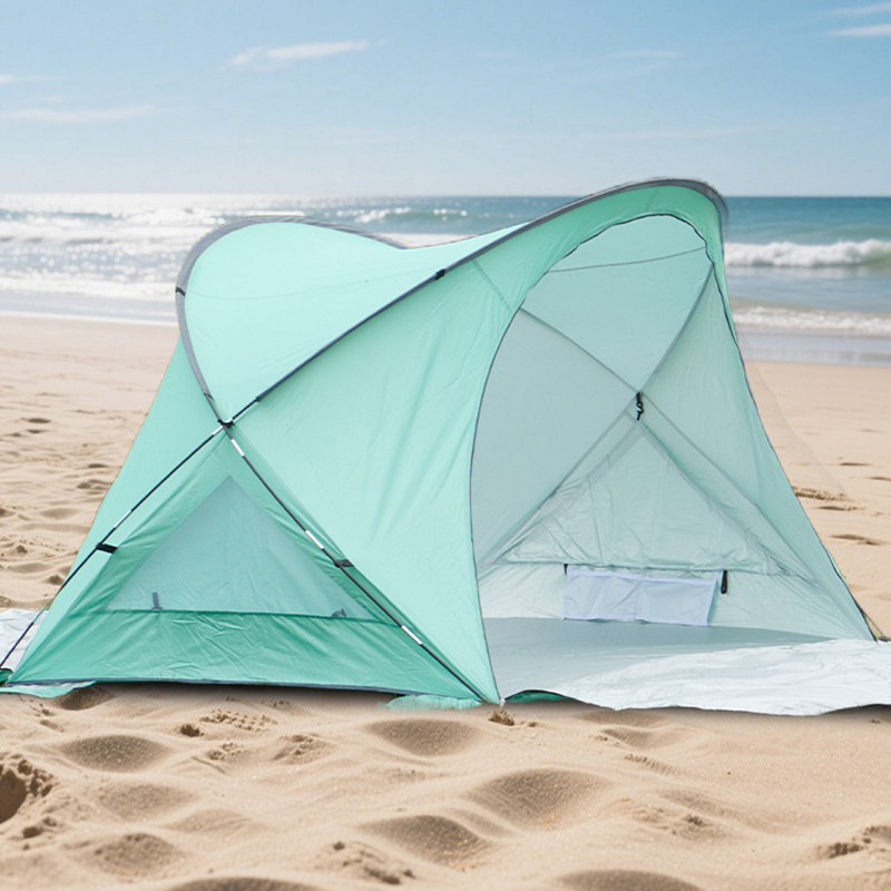 Quick-Opening Beach Tent Without Assembling