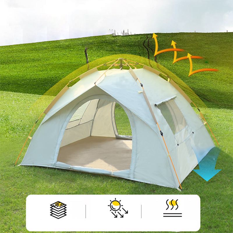 Silver Glue Beach Automatic Tent