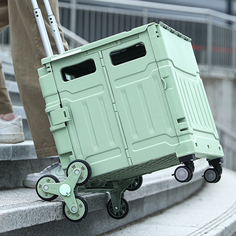 Dual-Purpose Pull-Rod Camping Cart