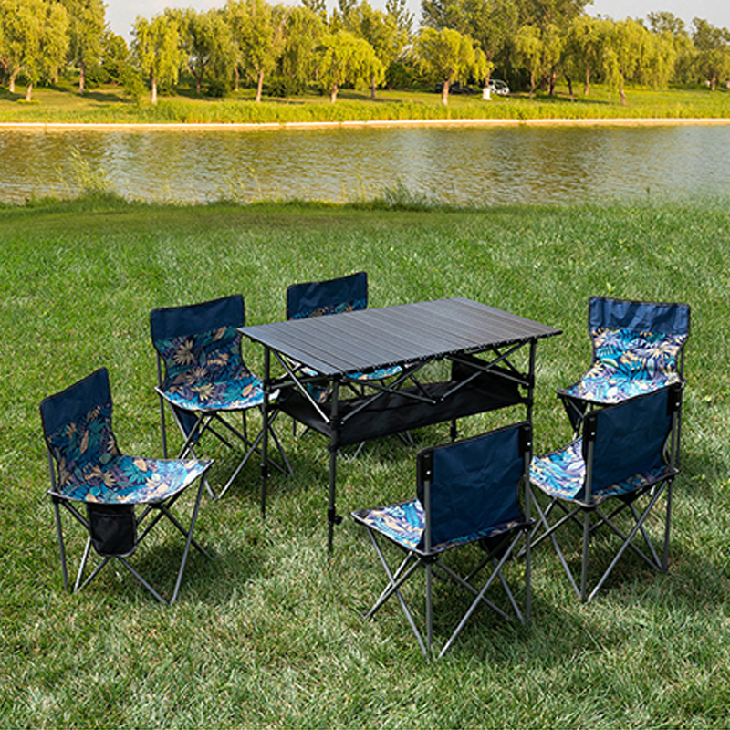 Camping Roll Table With Net Bag