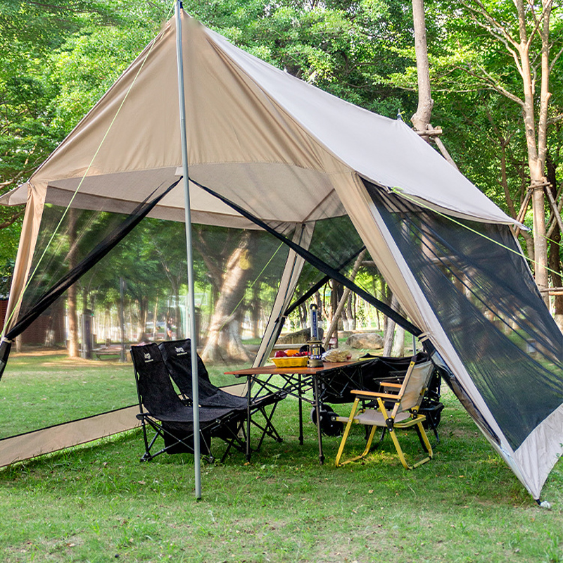 Khaki Square Awning