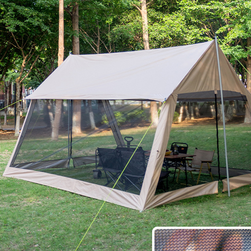 Khaki Square Awning