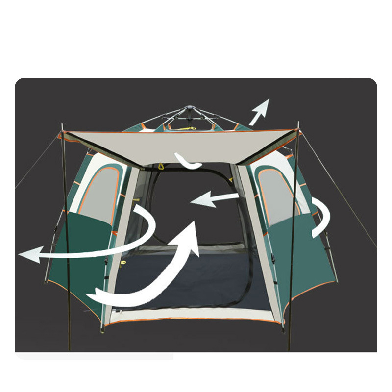 Hexagonal Automatic Camping Tent