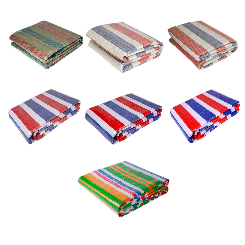 Colored Strip Awning