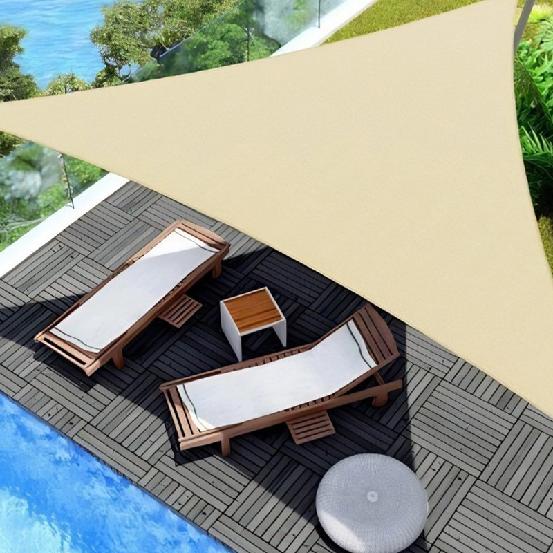 Triangular Silver-Coated Awning