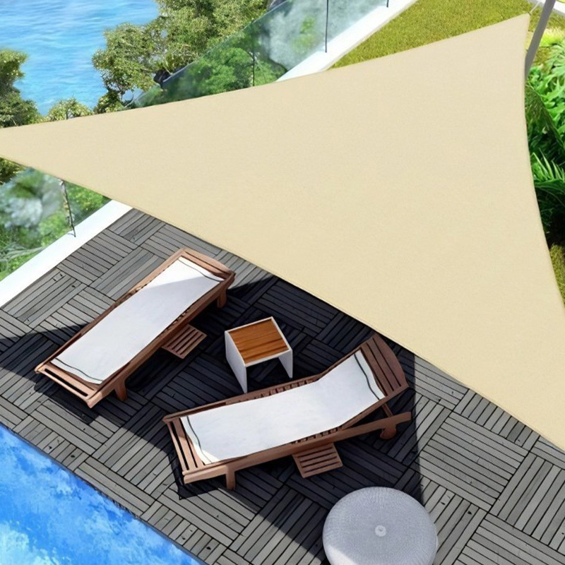 Triangular Silver-Coated Awning
