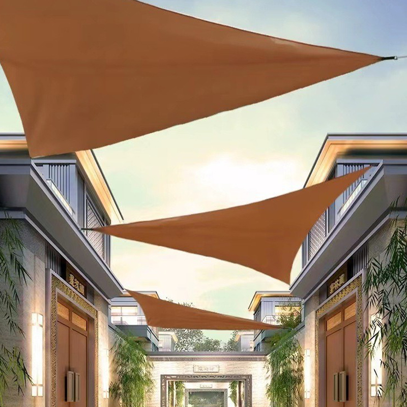 Triangular Silver-Coated Awning