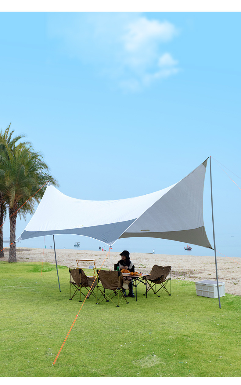 Silver-Coated Oxford Awning
