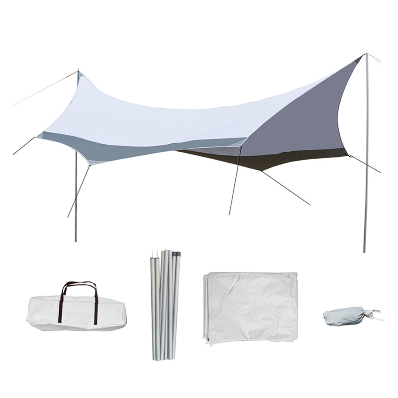 Silver-Coated Oxford Awning