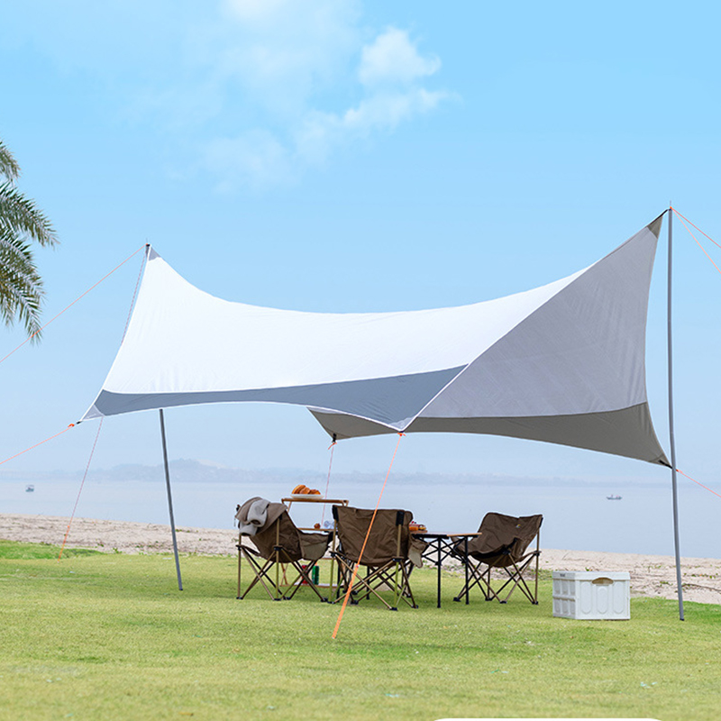 Silver-Coated Oxford Awning