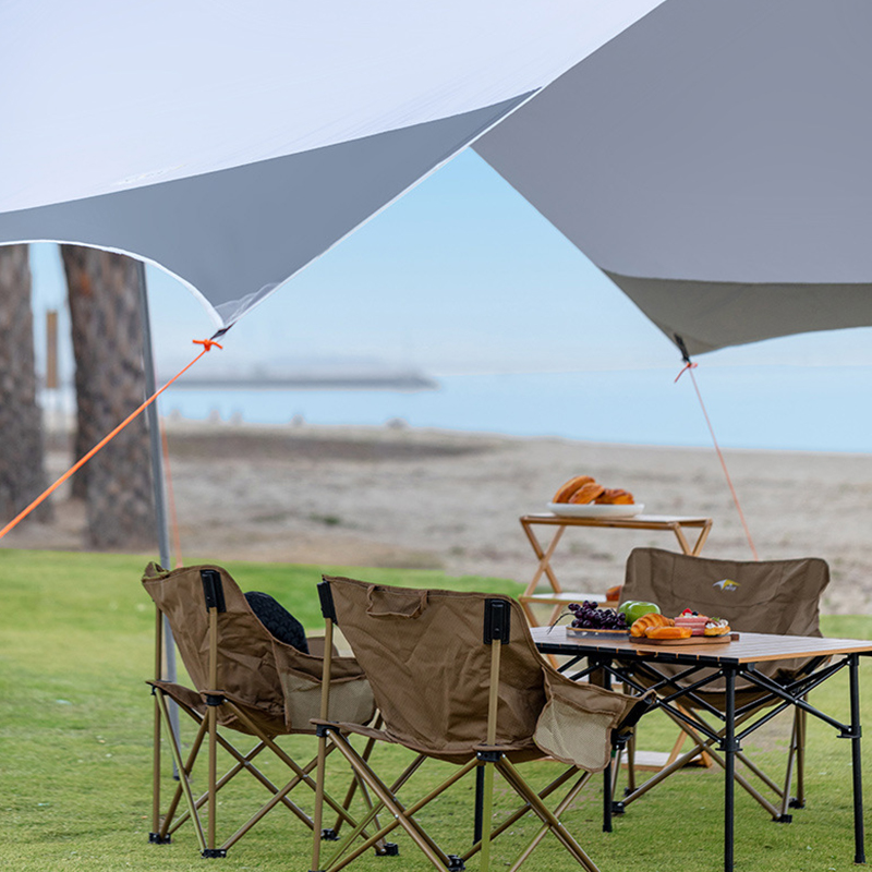 Silver-Coated Oxford Awning