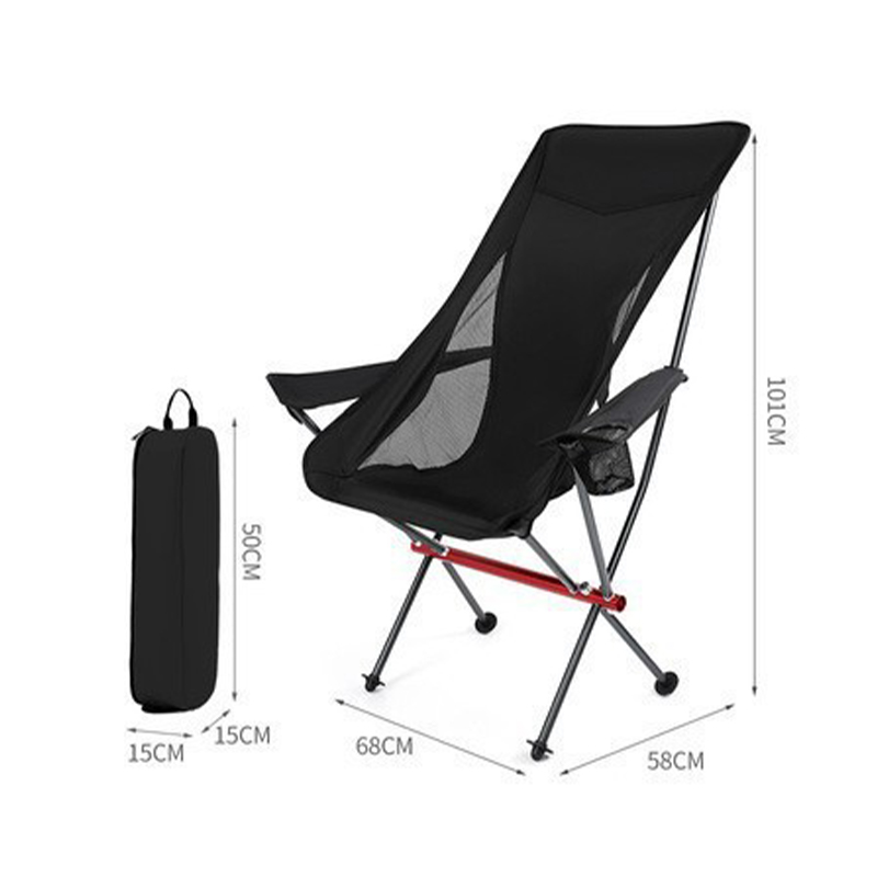 Folding chair with armrests