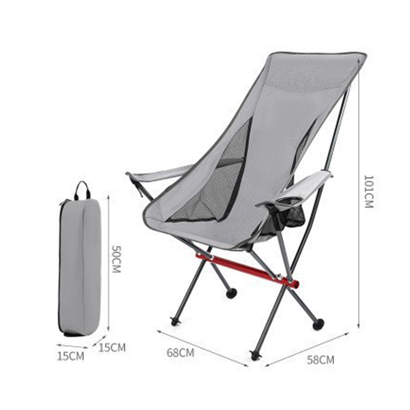 Folding chair with armrests