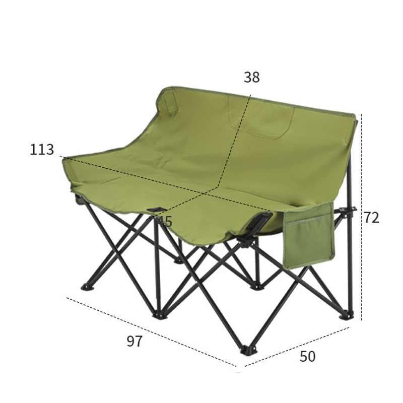 Double folding moon chair