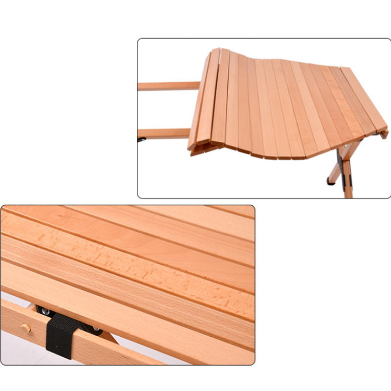 Octogonal camping omelet table
