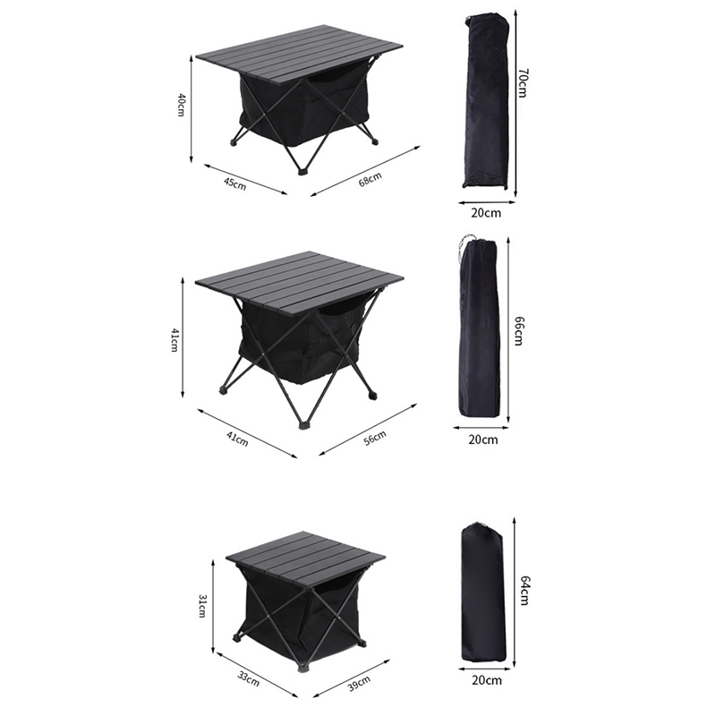 Aluminum folding table