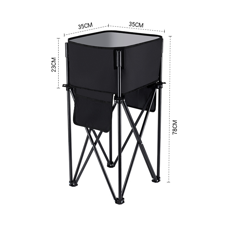 Round folding storage rack