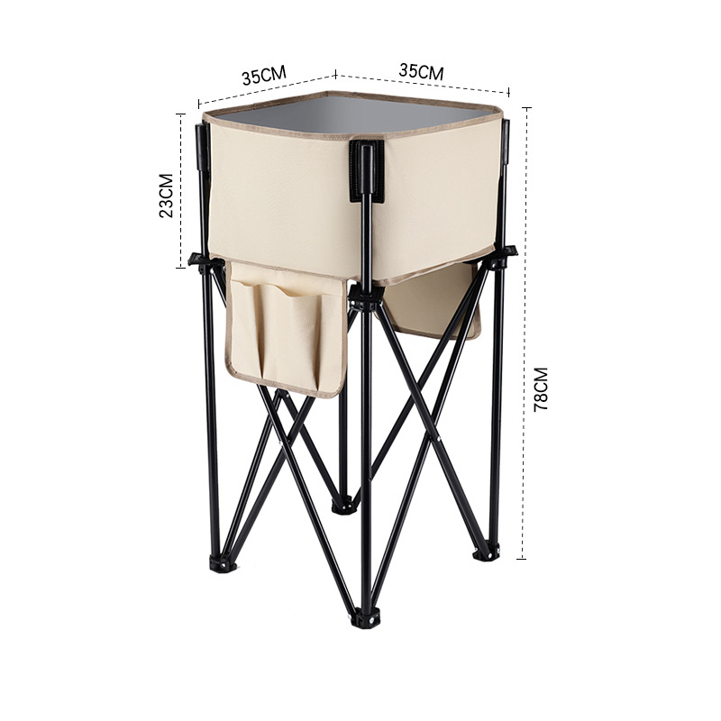 Round folding storage rack