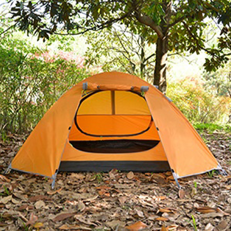MSCT126 Double-Wall Orange Camping Tent