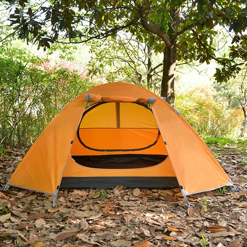 MSCT126 Double-Wall Orange Camping Tent