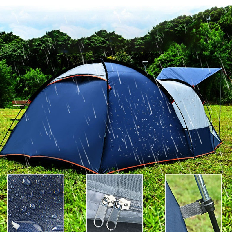 MSCT128 Royal Blue and Gray Double-Wall Automatic Tent