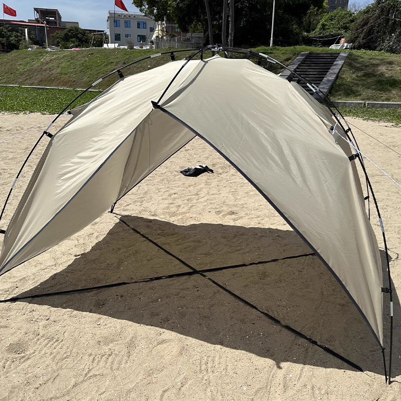 MSBT121 Beige Sunscreen Single-Layer Beach Tent