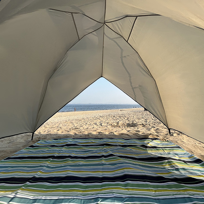 MSBT121 Beige Sunscreen Single-Layer Beach Tent