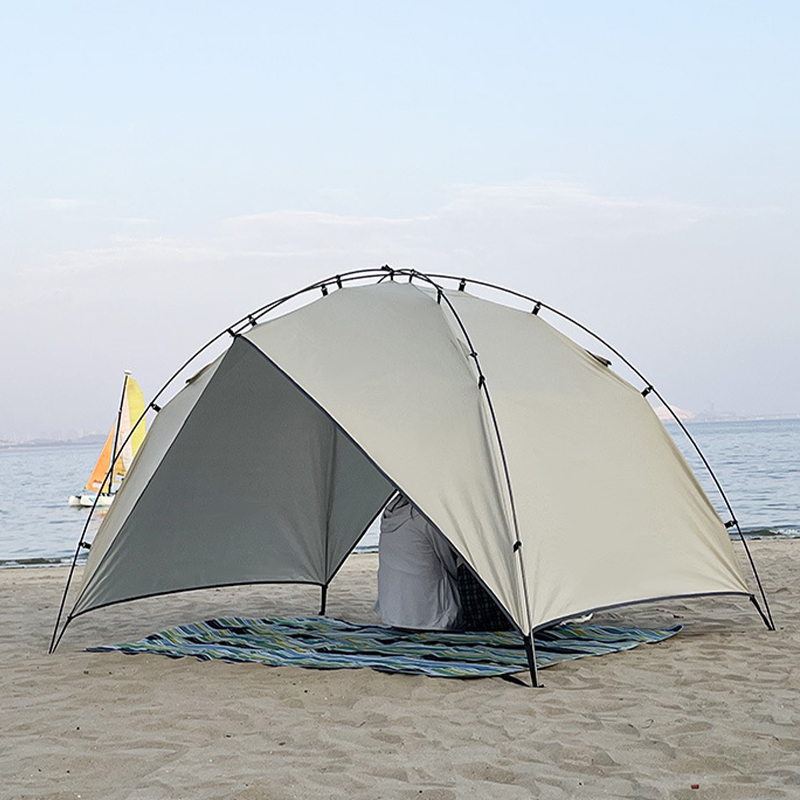 MSBT121 Beige Sunscreen Single-Layer Beach Tent
