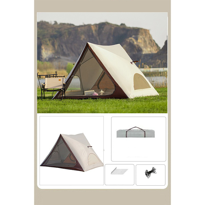 Off White Single Layer Automatic Tent