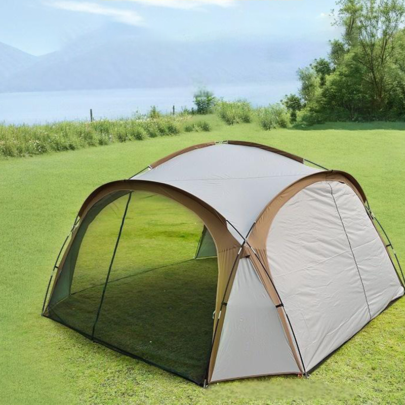 Golden Round Dome Awning