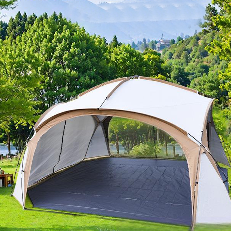 Golden Round Dome Awning