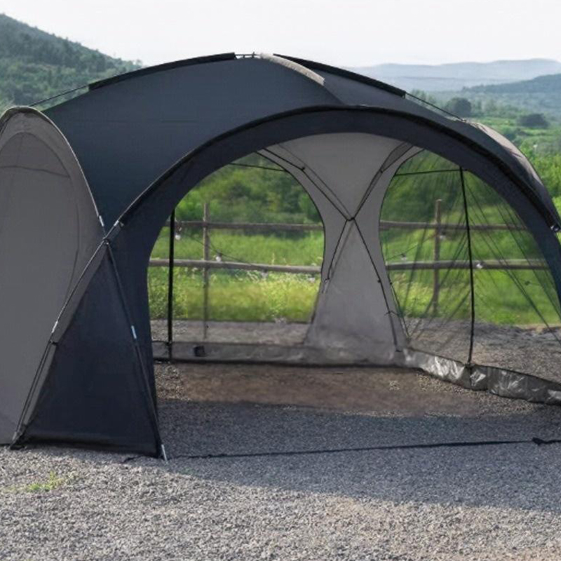 Golden Round Dome Awning
