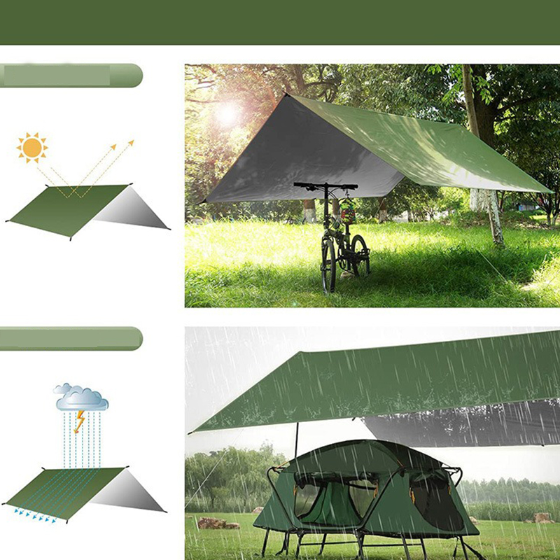 Silver-Green Waterproof Awning