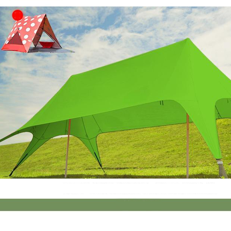 Hexagonal Rose Red Second-Generation Cloud-Top Awning