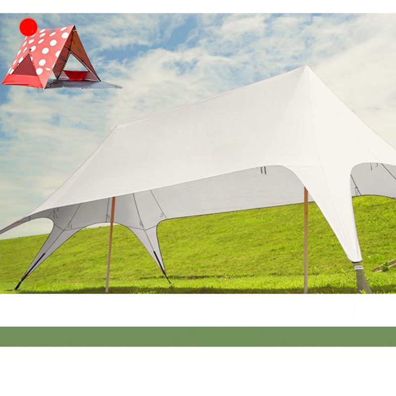 Hexagonal Rose Red Second-Generation Cloud-Top Awning