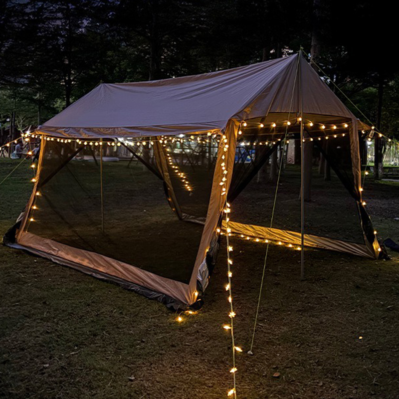 Khaki Square Awning