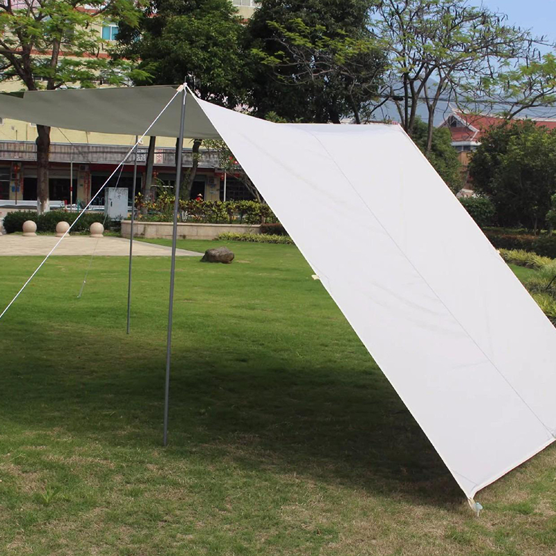Checkered Silver-Painted Waterproof Awning