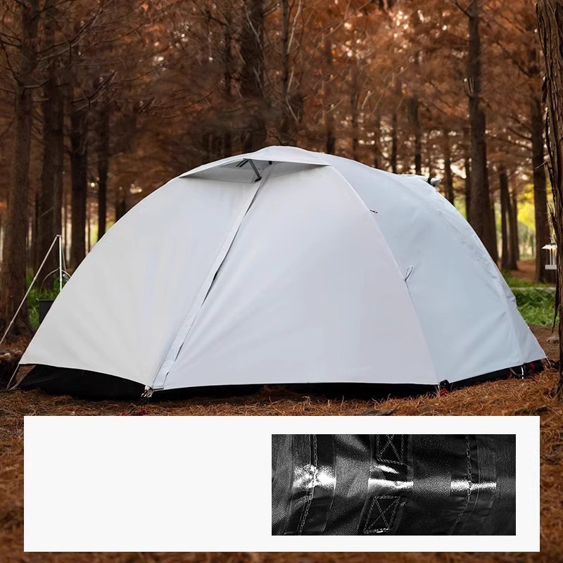 Double-Layer Aluminum Pole Camping Tent