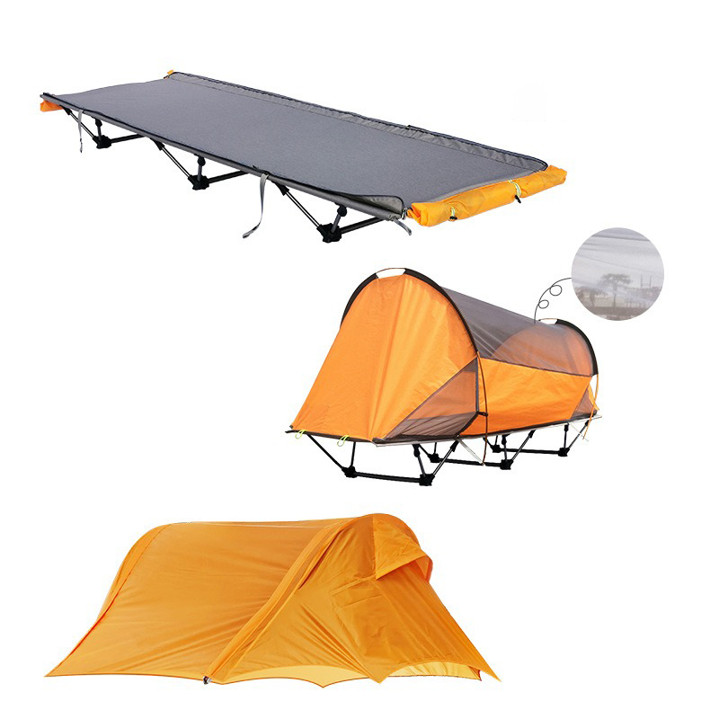 Camping Tent With Folding Bed