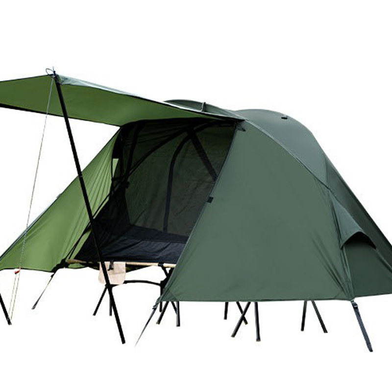 Green Double-Layer Hiking Tent