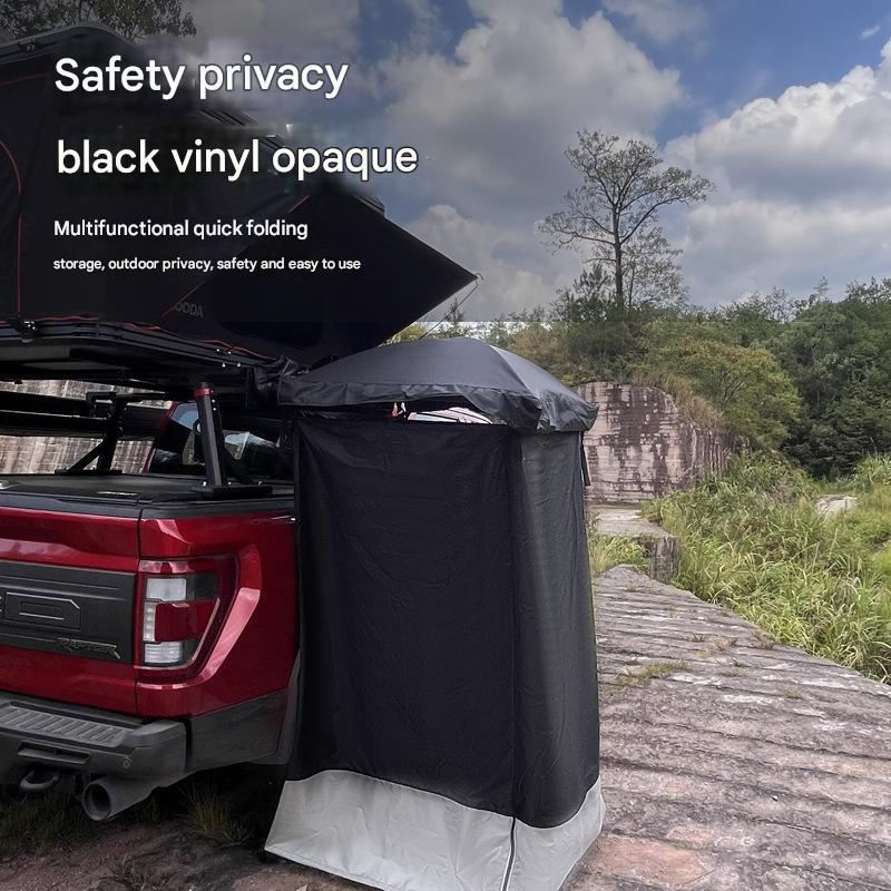 Single-Layer Black Quick-Dump Tent