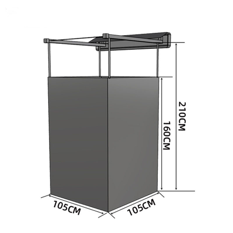 All-Season Single-Person Black Tent