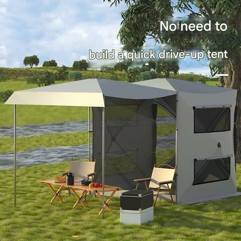 Green Rear Tunnel Tent