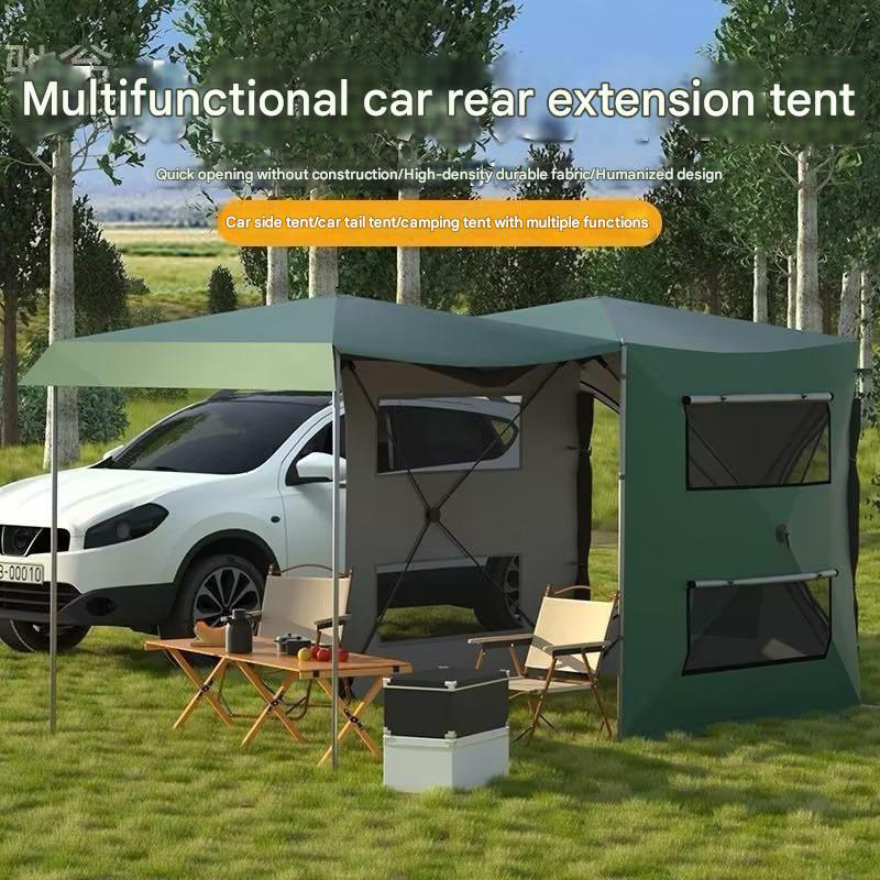Green Rear Tunnel Tent