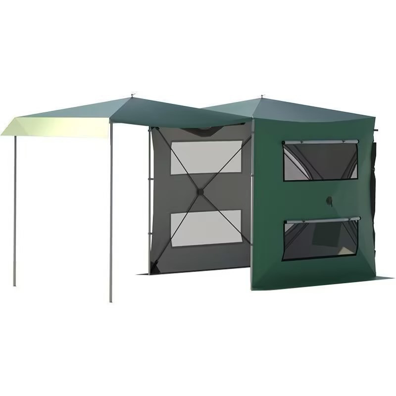 Green Rear Tunnel Tent