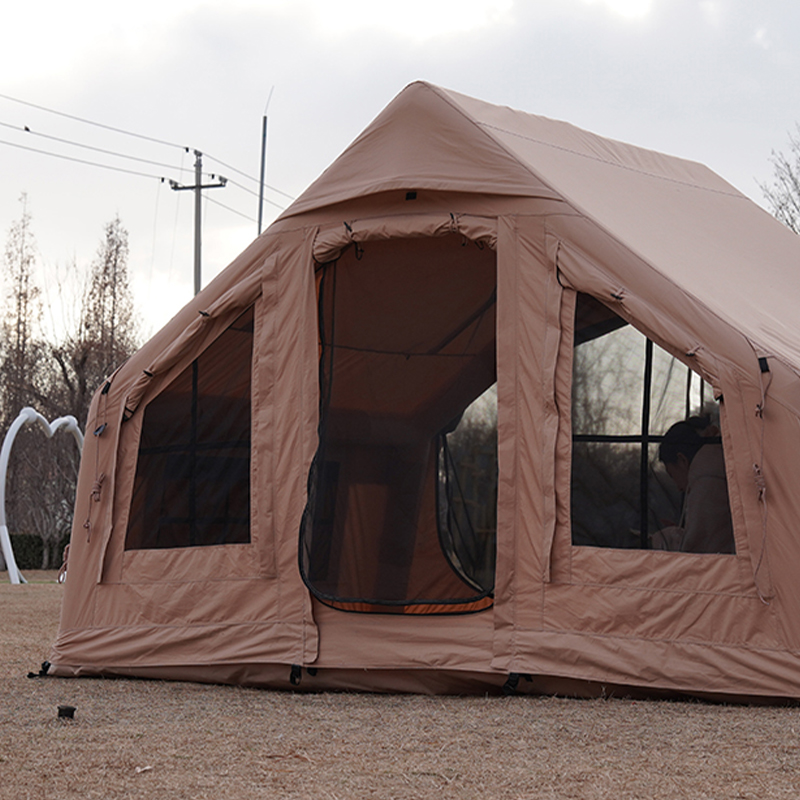 Polyester-Cotton Inflatable Tent With Canopy