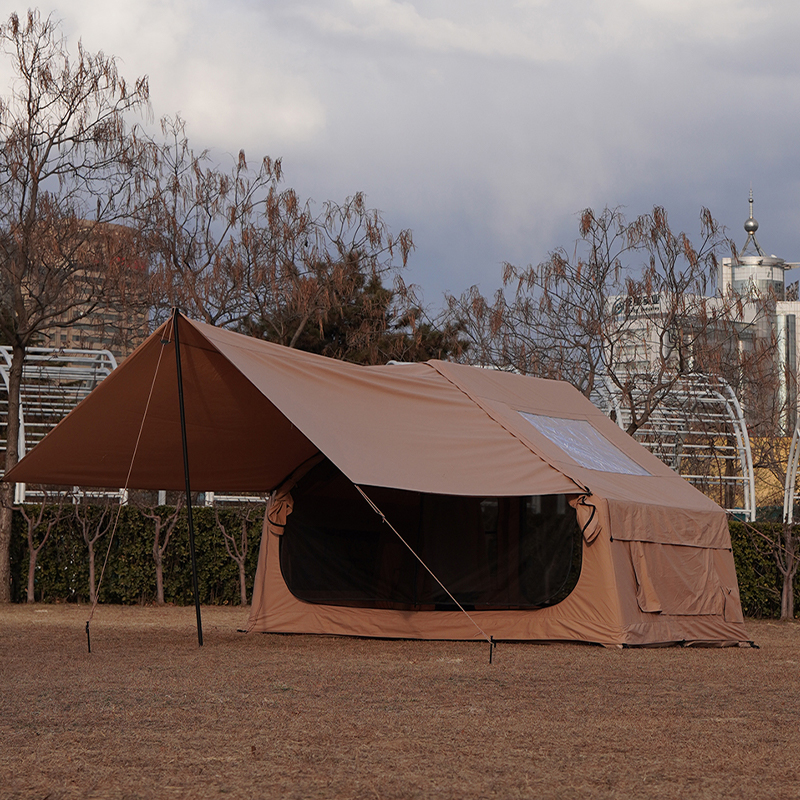 Polyester-Cotton Inflatable Tent With Canopy