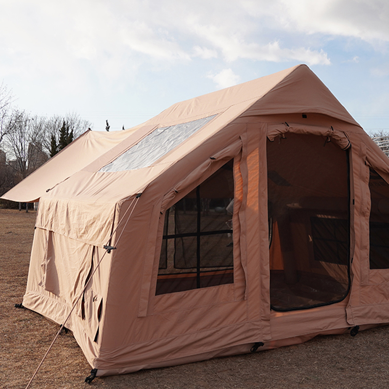 Polyester-Cotton Inflatable Tent With Canopy